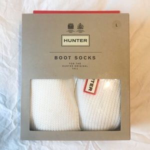 New In Box HUNTER boot socks (L)